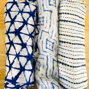 Aden + Anias batik tie dye swaddles- 3 pack